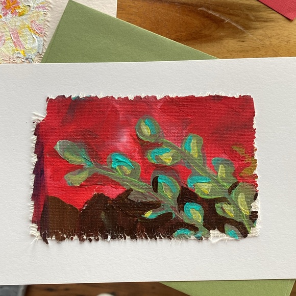 Handmade greeting cards using Paper Source papers and thrifted artwork! - Picture 6 of 6